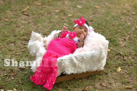 baby girl pink fish costume